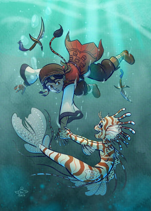 Illustration for a private collective fanzine.