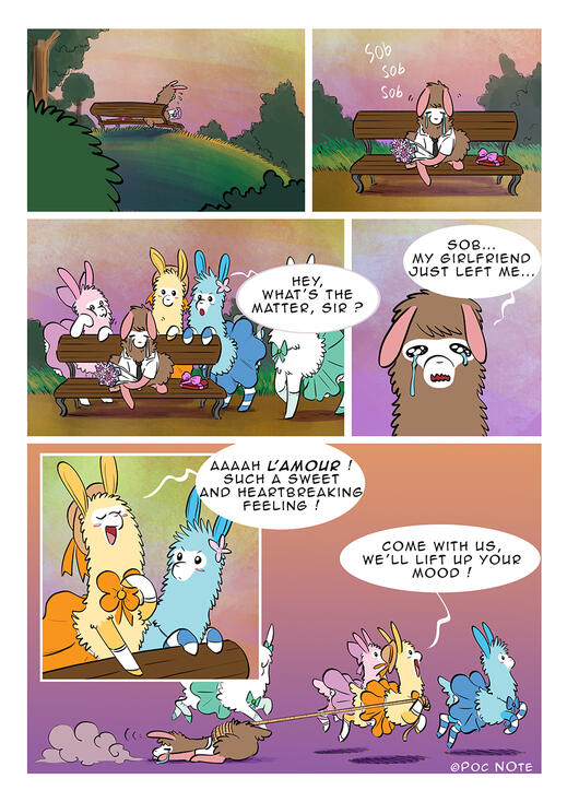 Panel of my webcomic Magical'Paga.