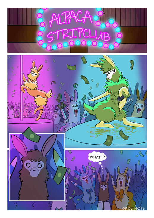 Panel of my webcomic Magical'Paga.